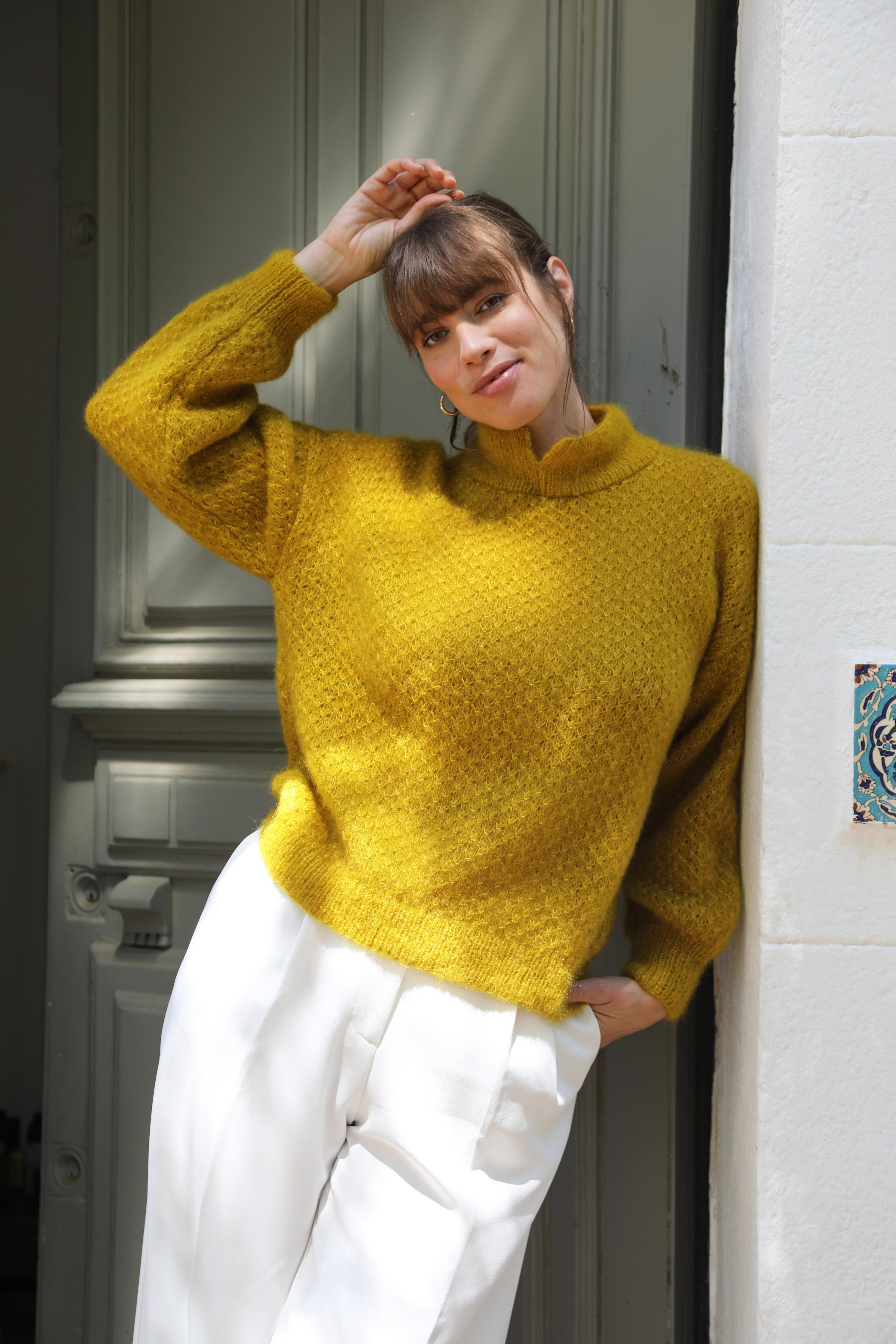 Anny Blatt Pernelle kit maglia mohair palmier taglia S