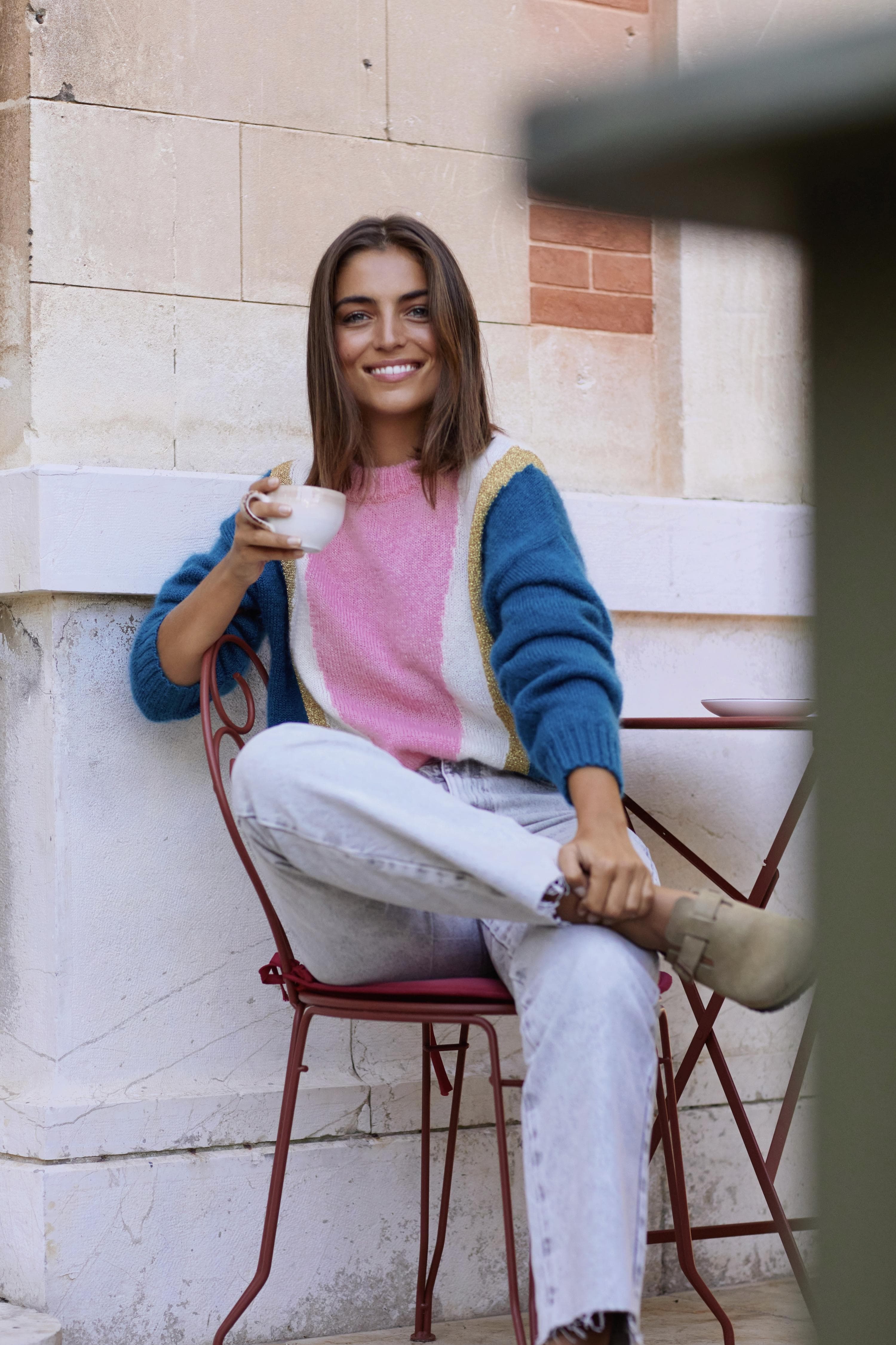 Annyblatt Serena maglione donna Blossom mohair e seta