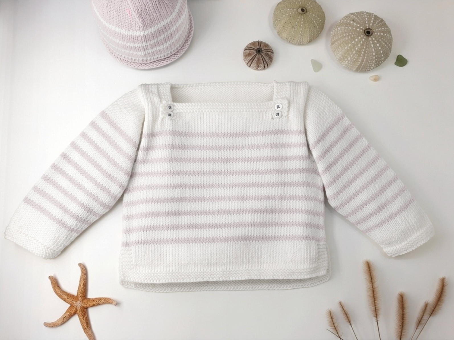 Anny Blatt Yucca kit marinière bebè merino 2