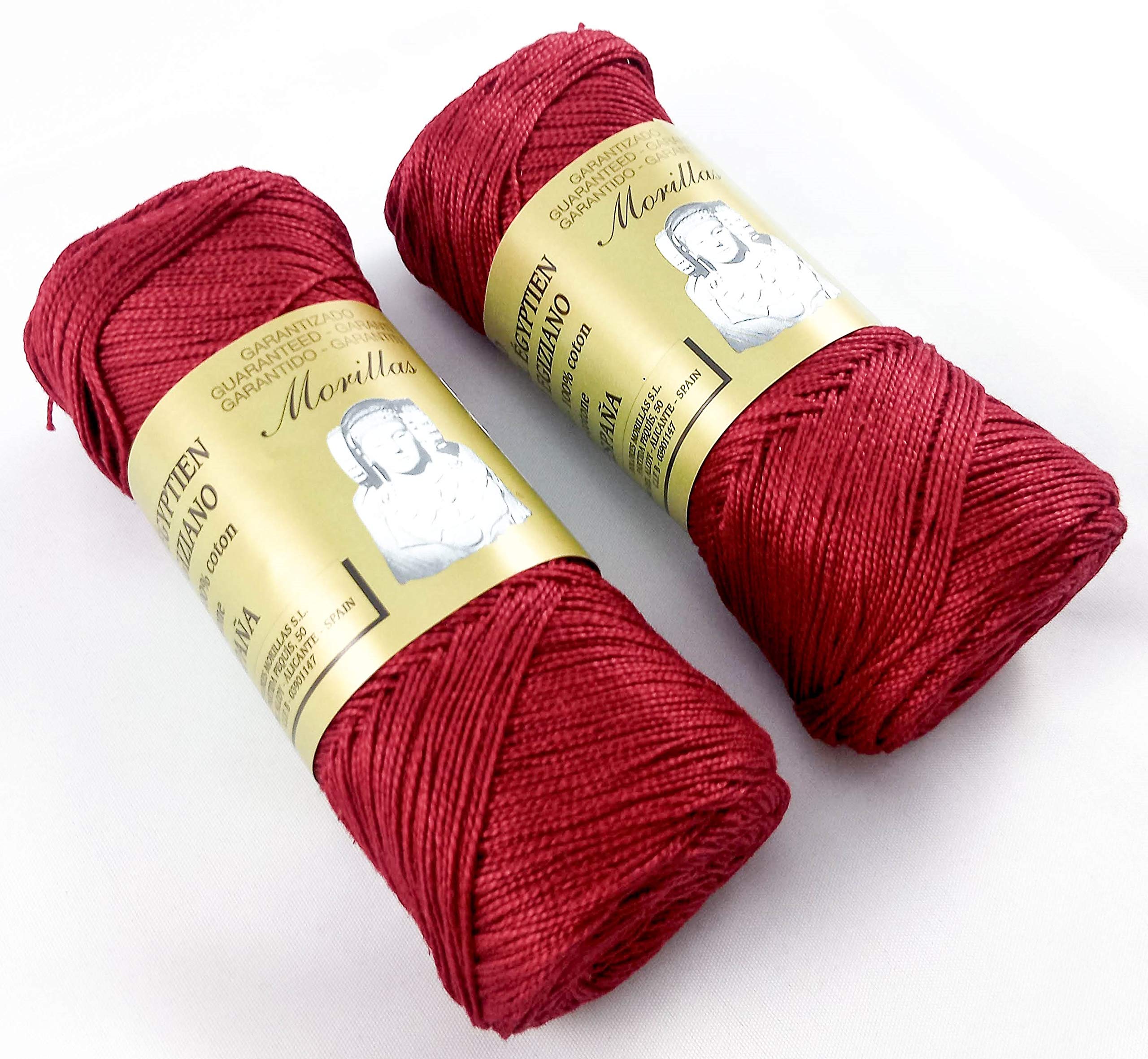 Morillas Zepelines Ne 5/2 cotone perlato granata 18 2x75 g tinta unita