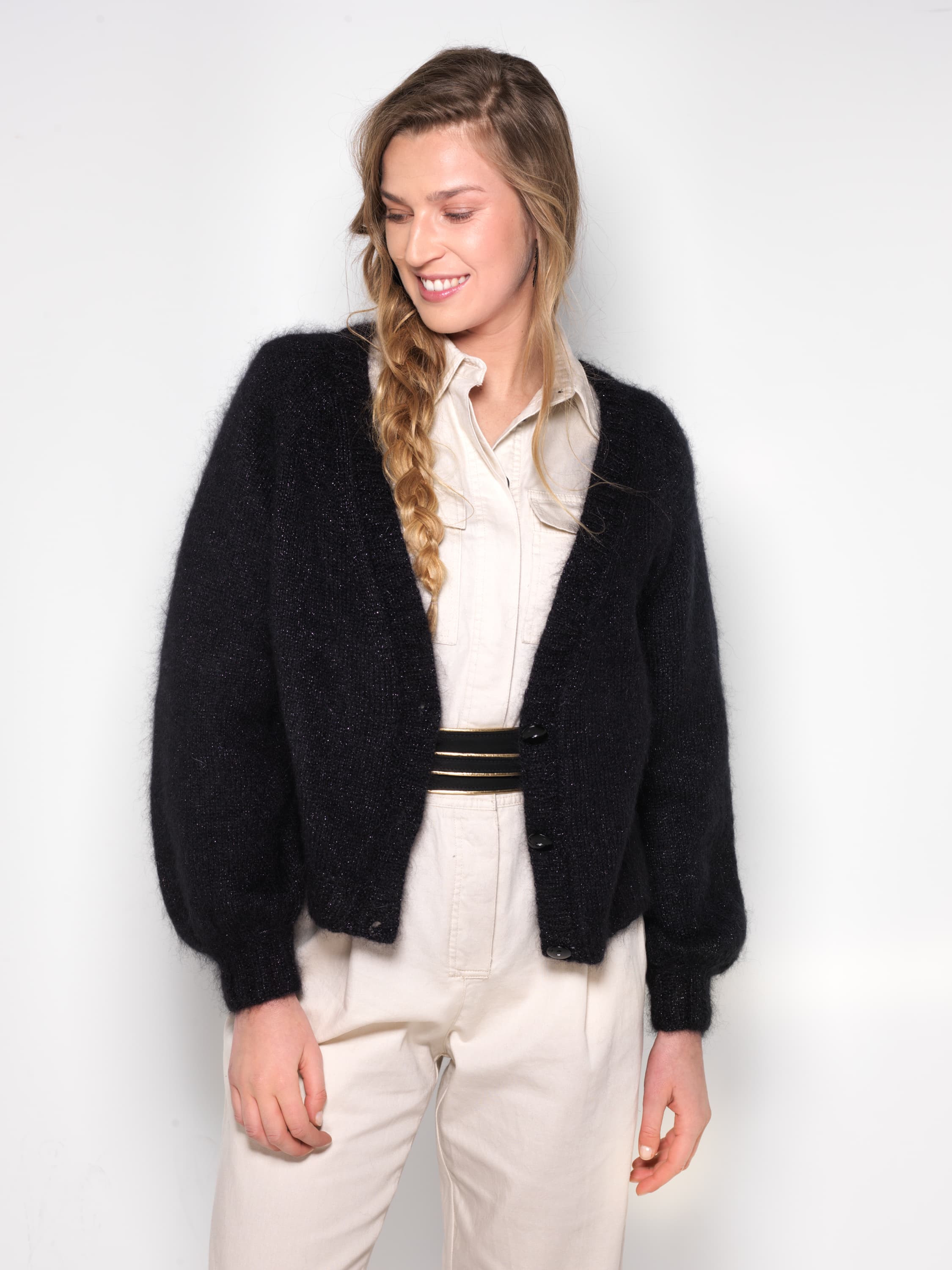 Annyblatt April kit maglia gilet mohair