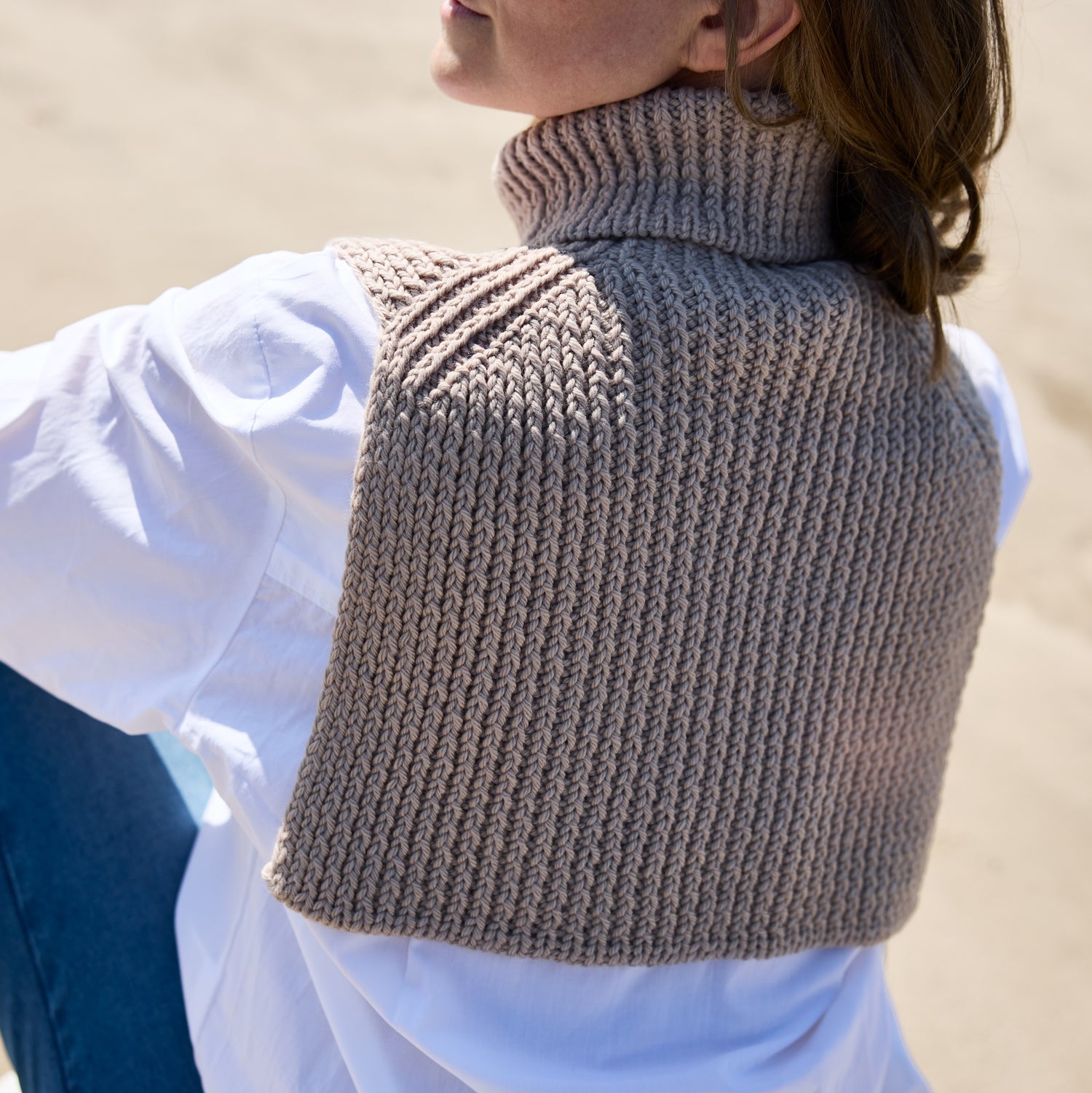 Rosy Green Wool Kalmte schema scaldacollo coste