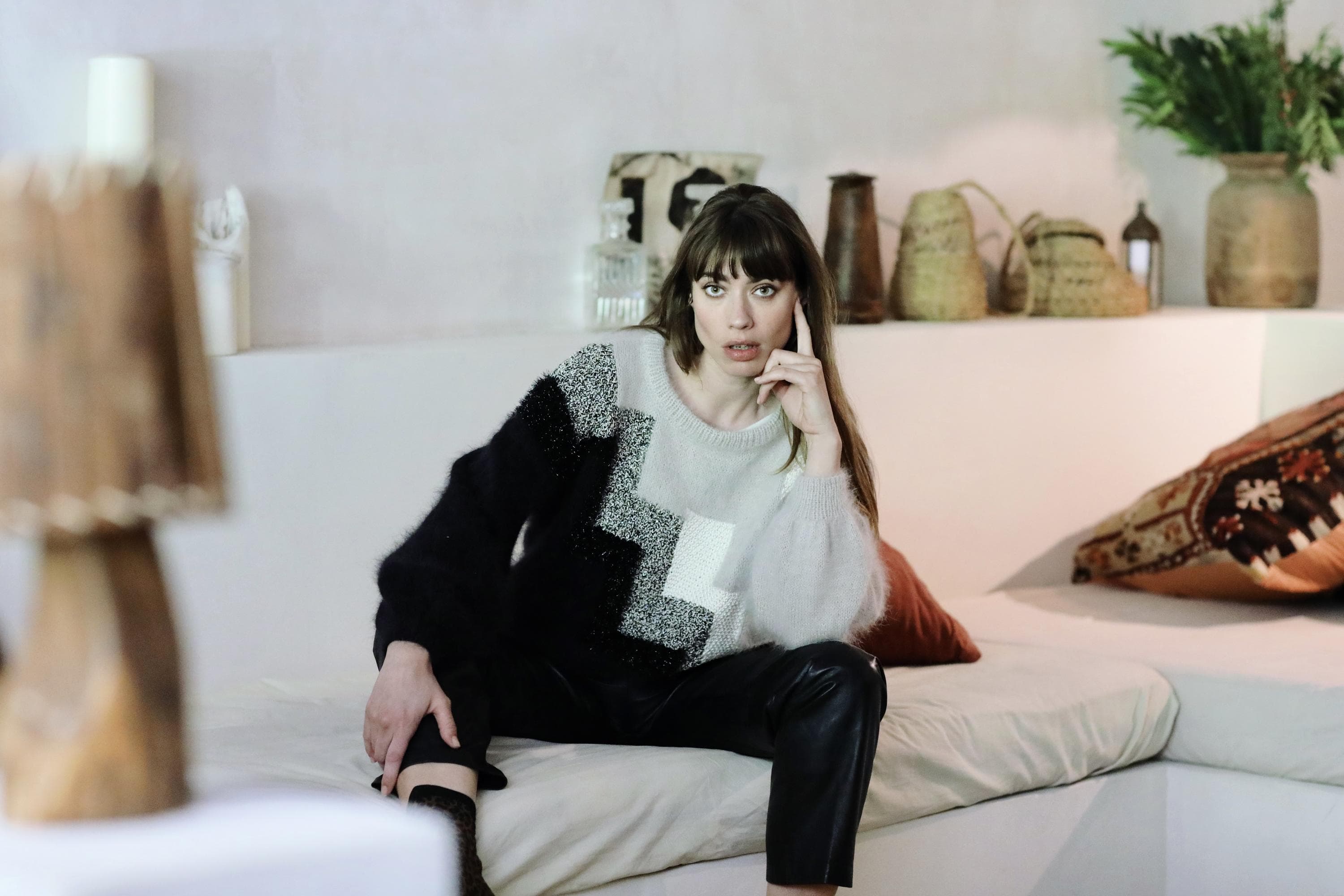 Anny Blatt Ludmilla kit maglia angora geometrico