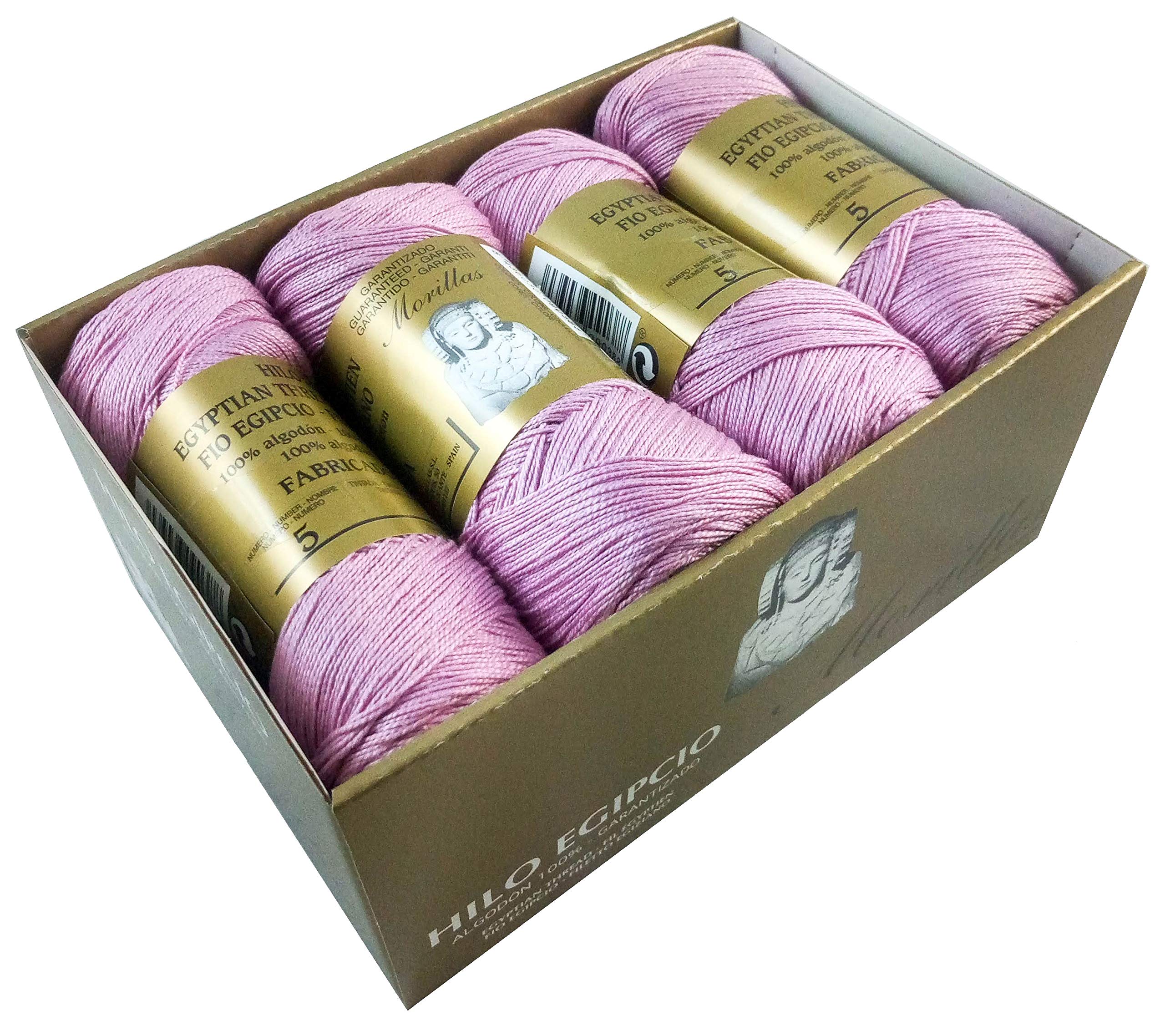 Morillas Zepelines Ne 5/2 filo di cotone lilla 7 x8 mercerizzato