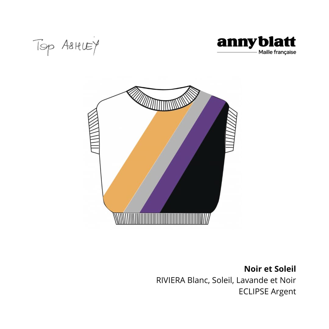Anny Blatt Ashley kit maglia top taglia M cotone estivo