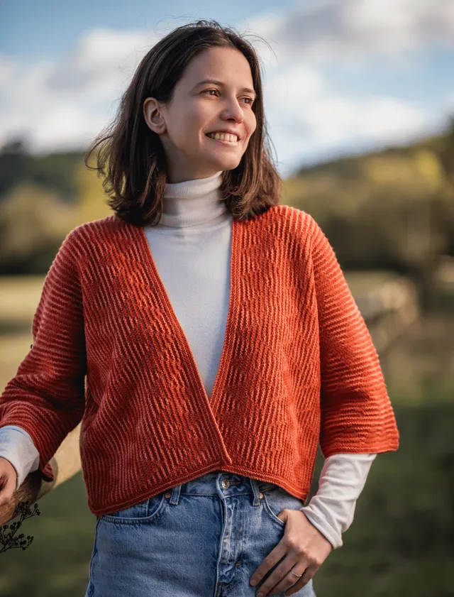 Rosarios4 410 Sombra schema cardigan donna