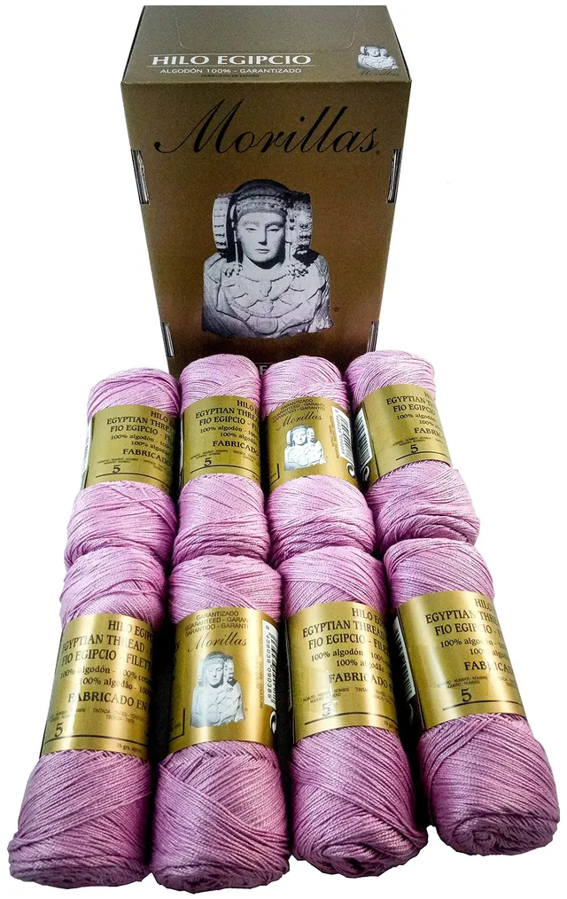 Morillas Zepelines Ne 5/2 filo di cotone lilla 7 x8 mercerizzato