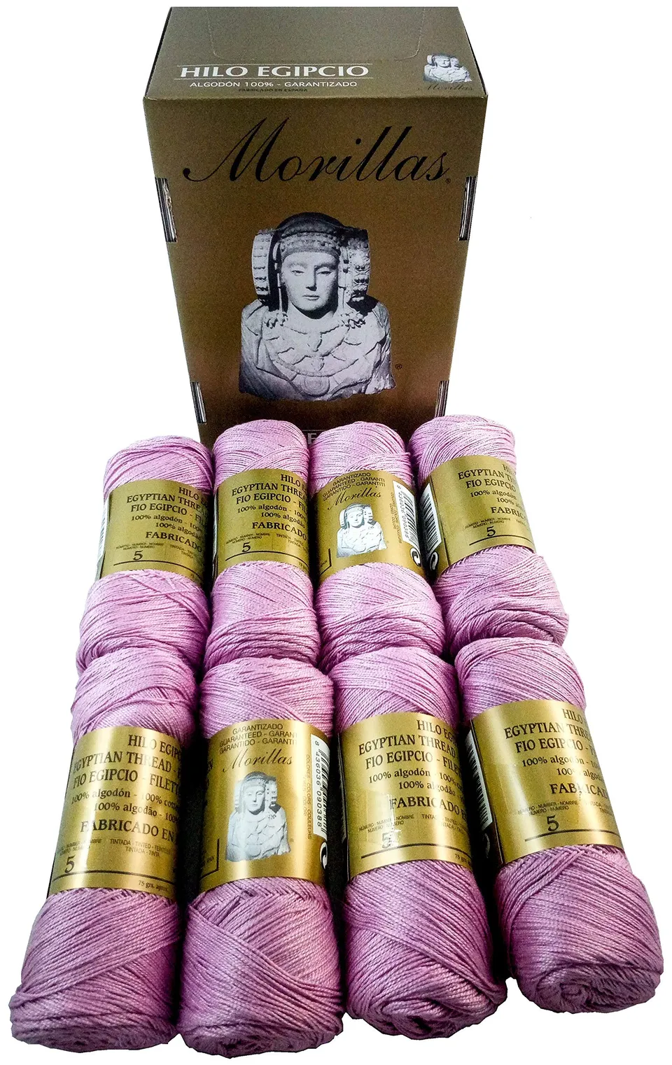 Morillas Zepelines Ne 5/2 filo di cotone lilla 7 x8 mercerizzato