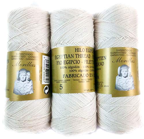 Morillas Zepelines Ne 5/2 cotone perlato 3x100g ecrù