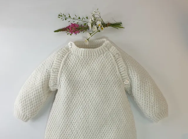 Anny Blatt The Baby Blatt kit tutina neonato bianco