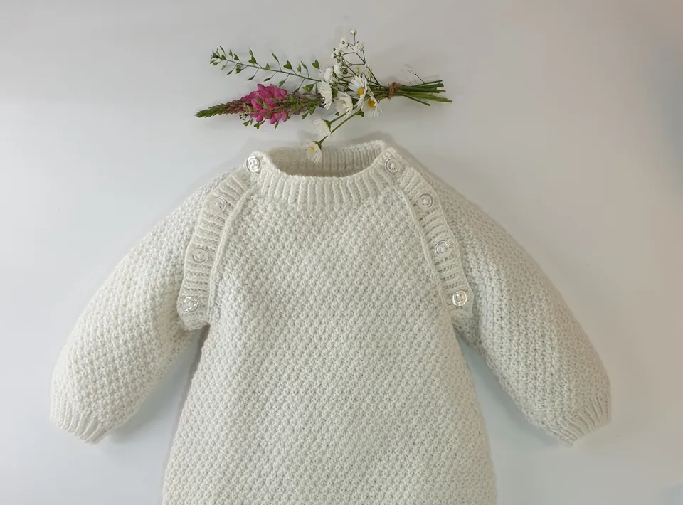 Anny Blatt The Baby Blatt kit tutina neonato bianco