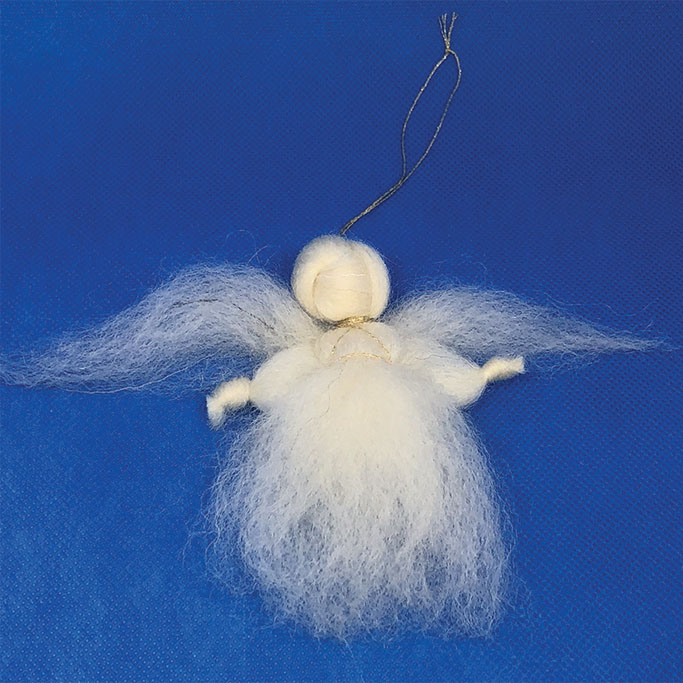 Gomitolorosa 25 angioletti lana segnaposto per albero