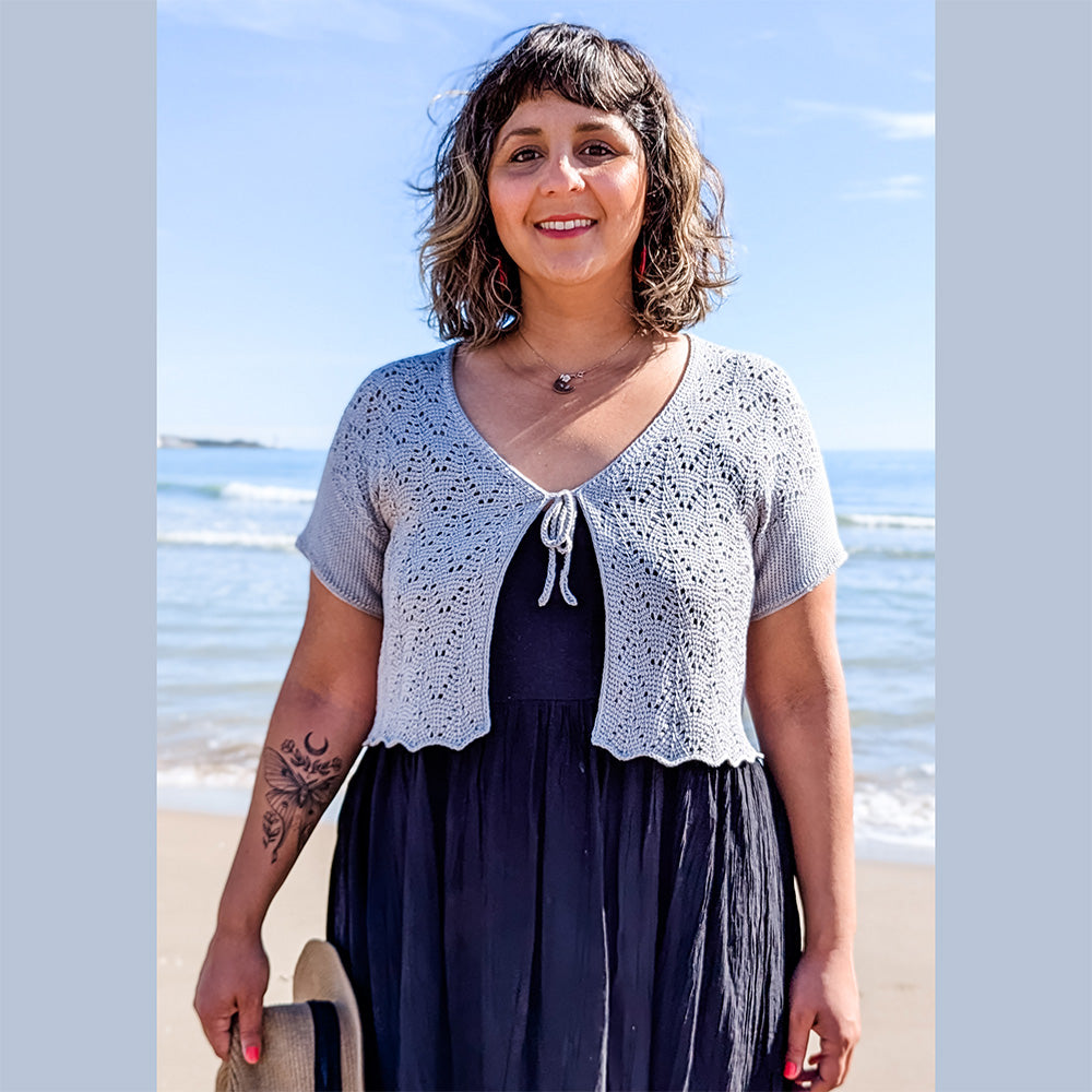 Pascuali Pearl Top schema top uncinetto tunisino maniche corte