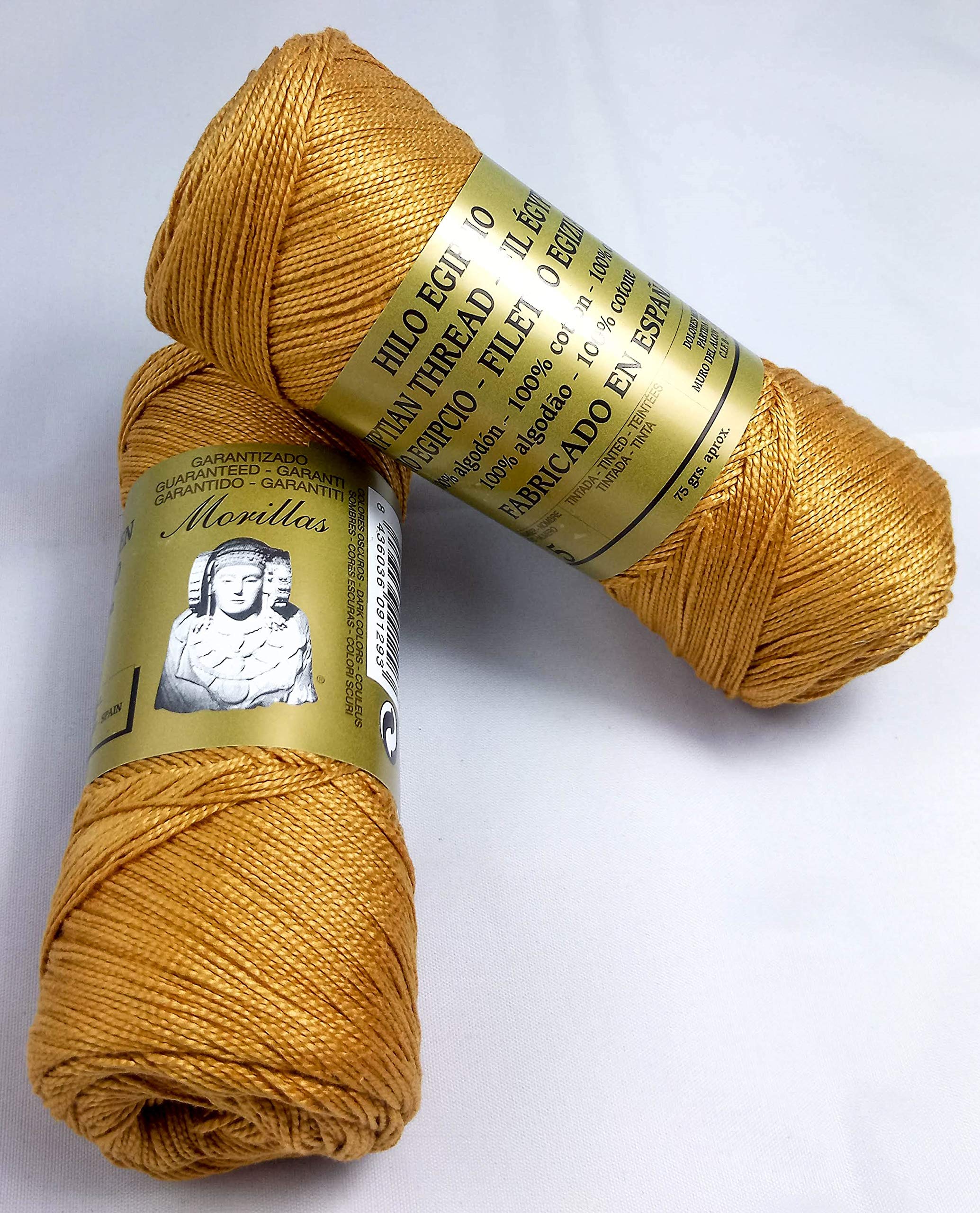 Morillas Zepelines Ne 8/2 filo cotone perlato miele 2x75 g