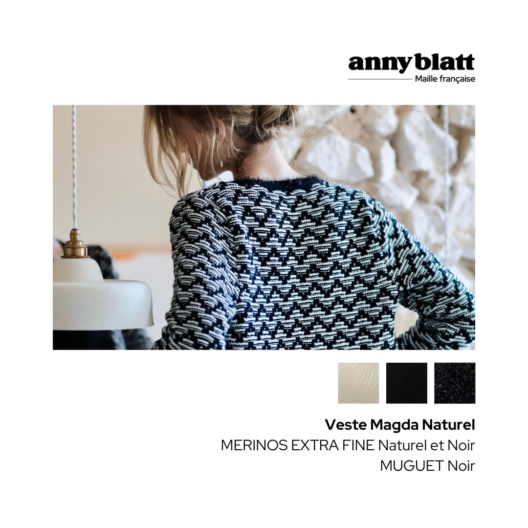 Annyblatt Magda giacca donna kit maglia taglia S naturale