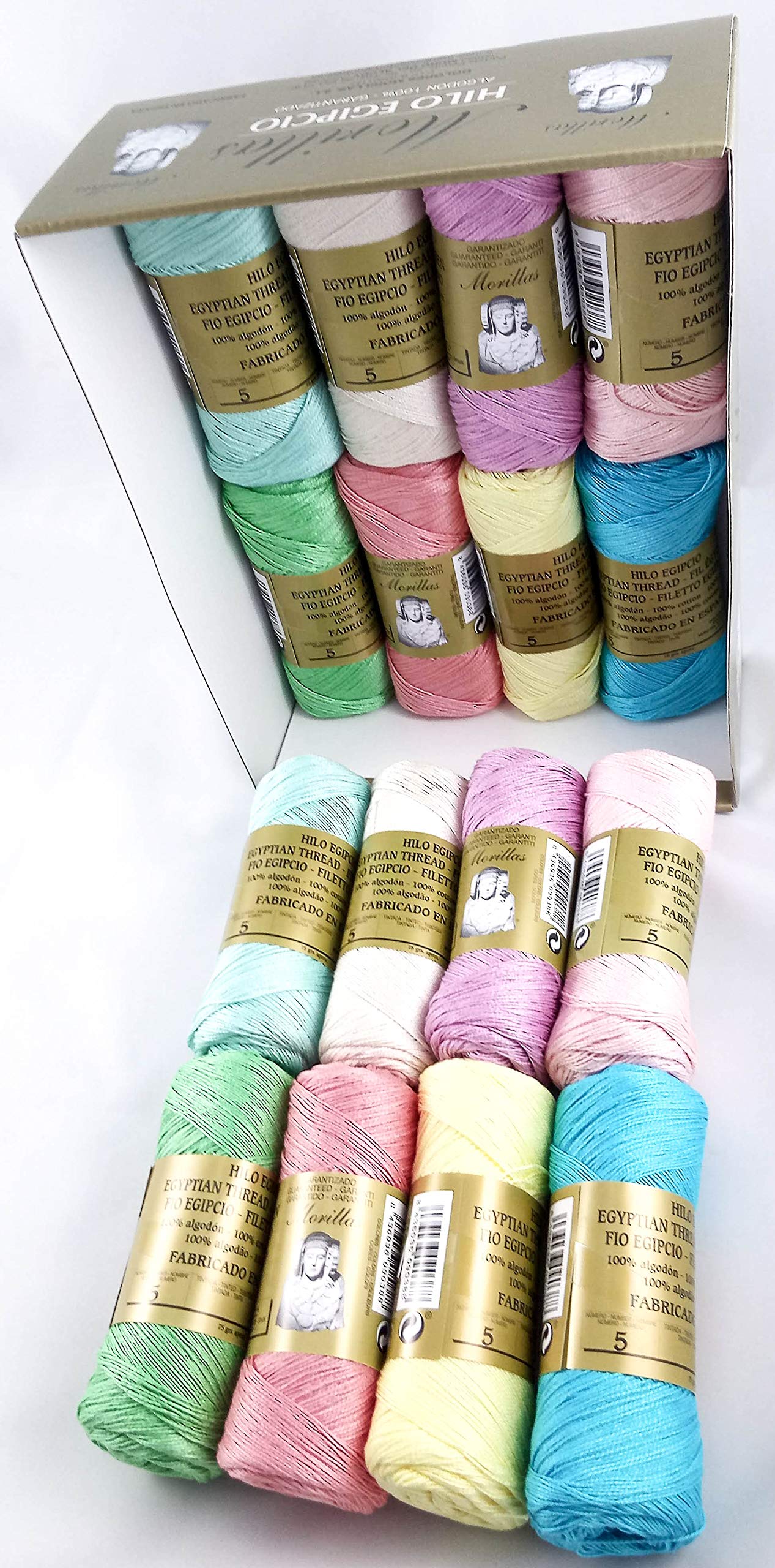 Morillas Zepelines Ne 5/2 filo cotone 16 gomitoli colori chiari