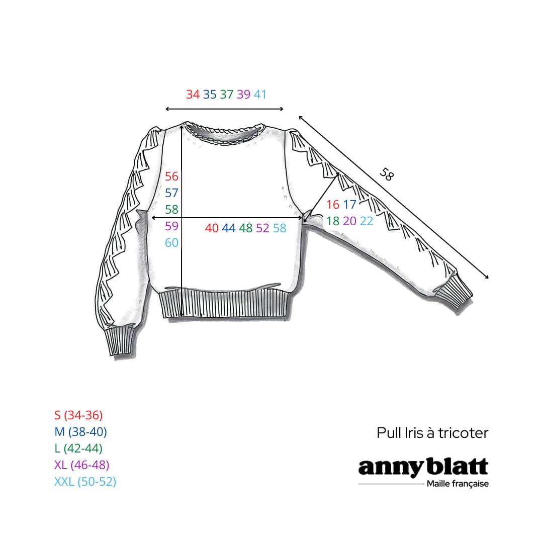 Anny Blatt Iris kit maglia angora e merino