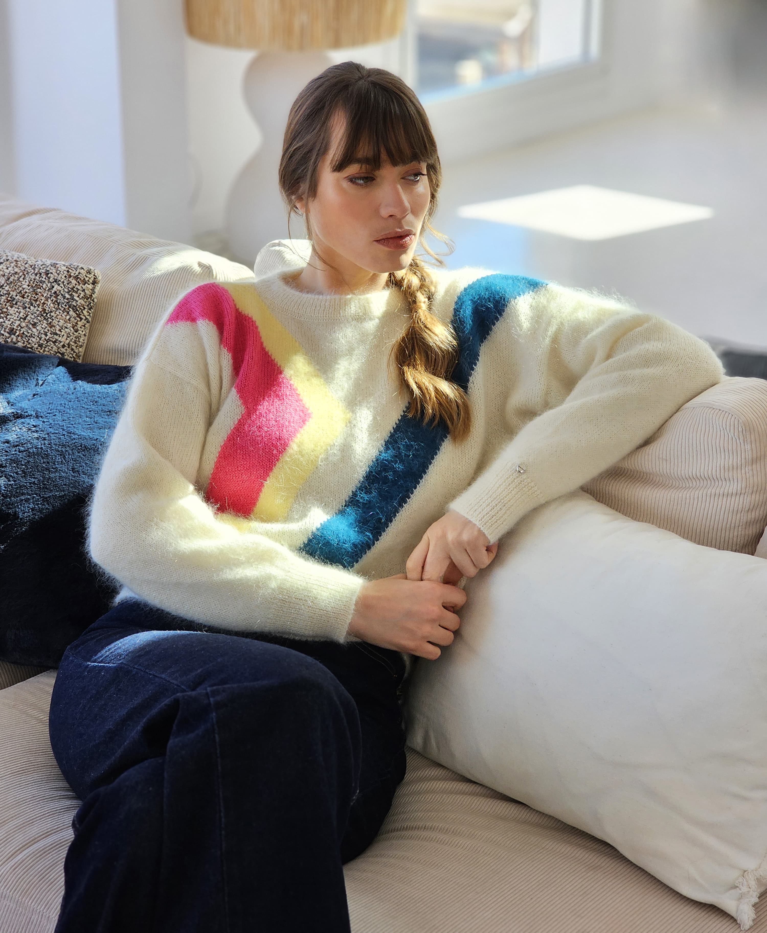 Anny Blatt Inès maglione mohair angora joie