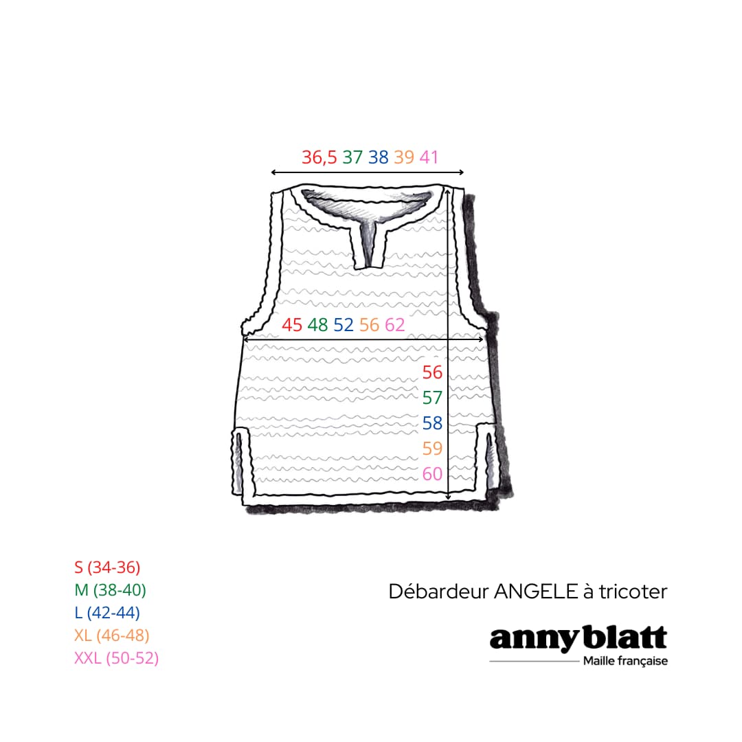 Anny Blatt Angèle kit top maglia cotone estivo
