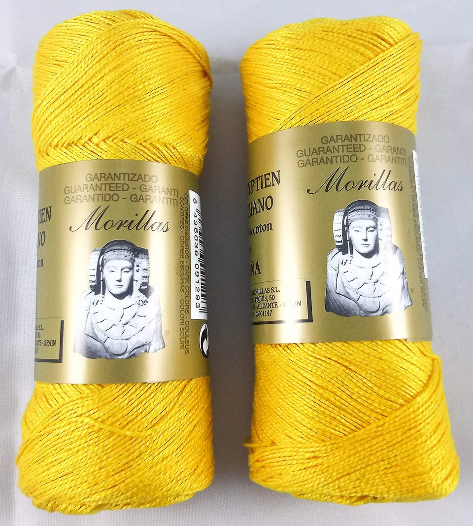 Morillas Zepelines Ne 12/2 cotone perlato giallo 9 2x75 g