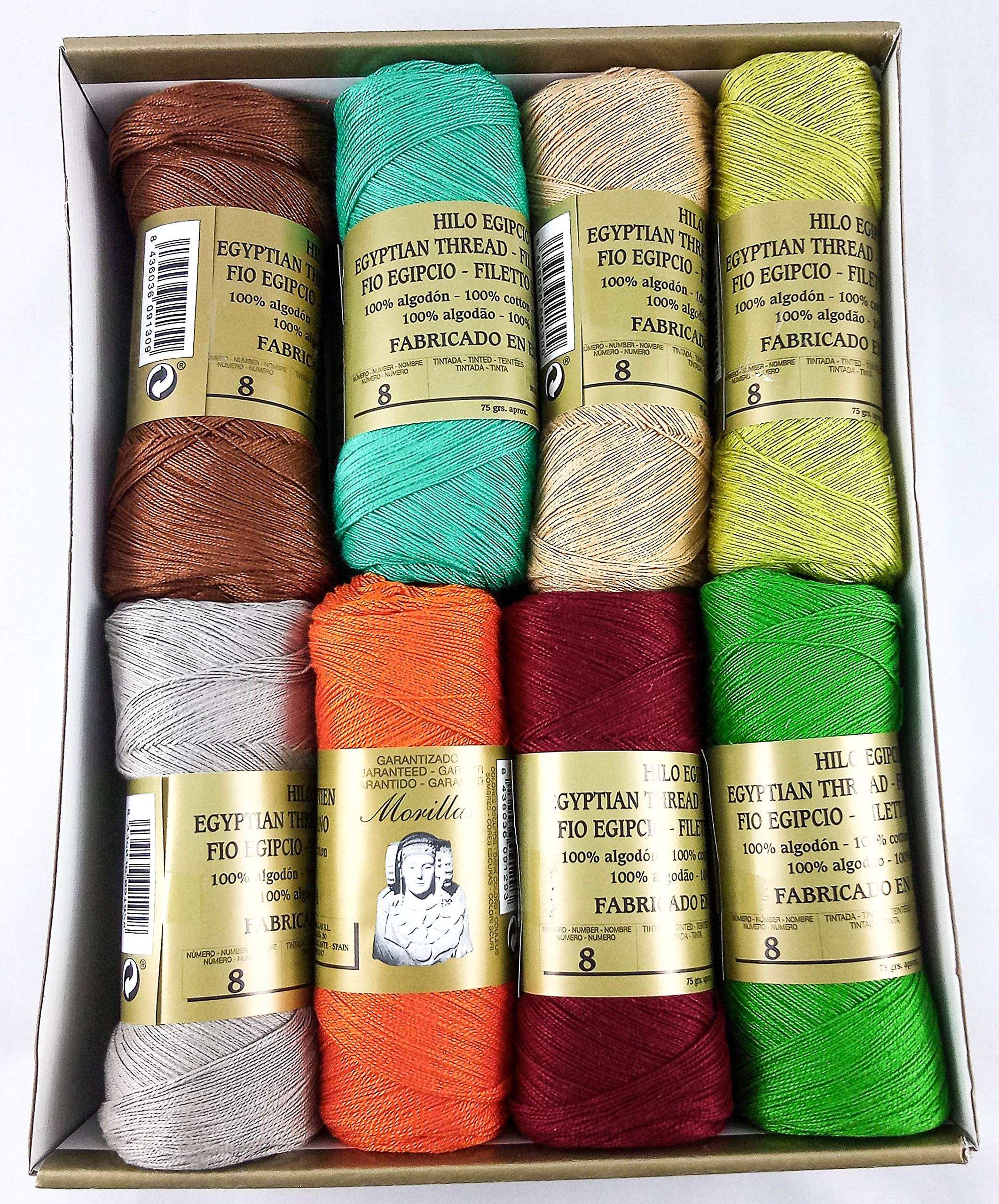 Morillas Zepelines Ne 8/2 cotone perlato 16x75g serie 3 assortiti