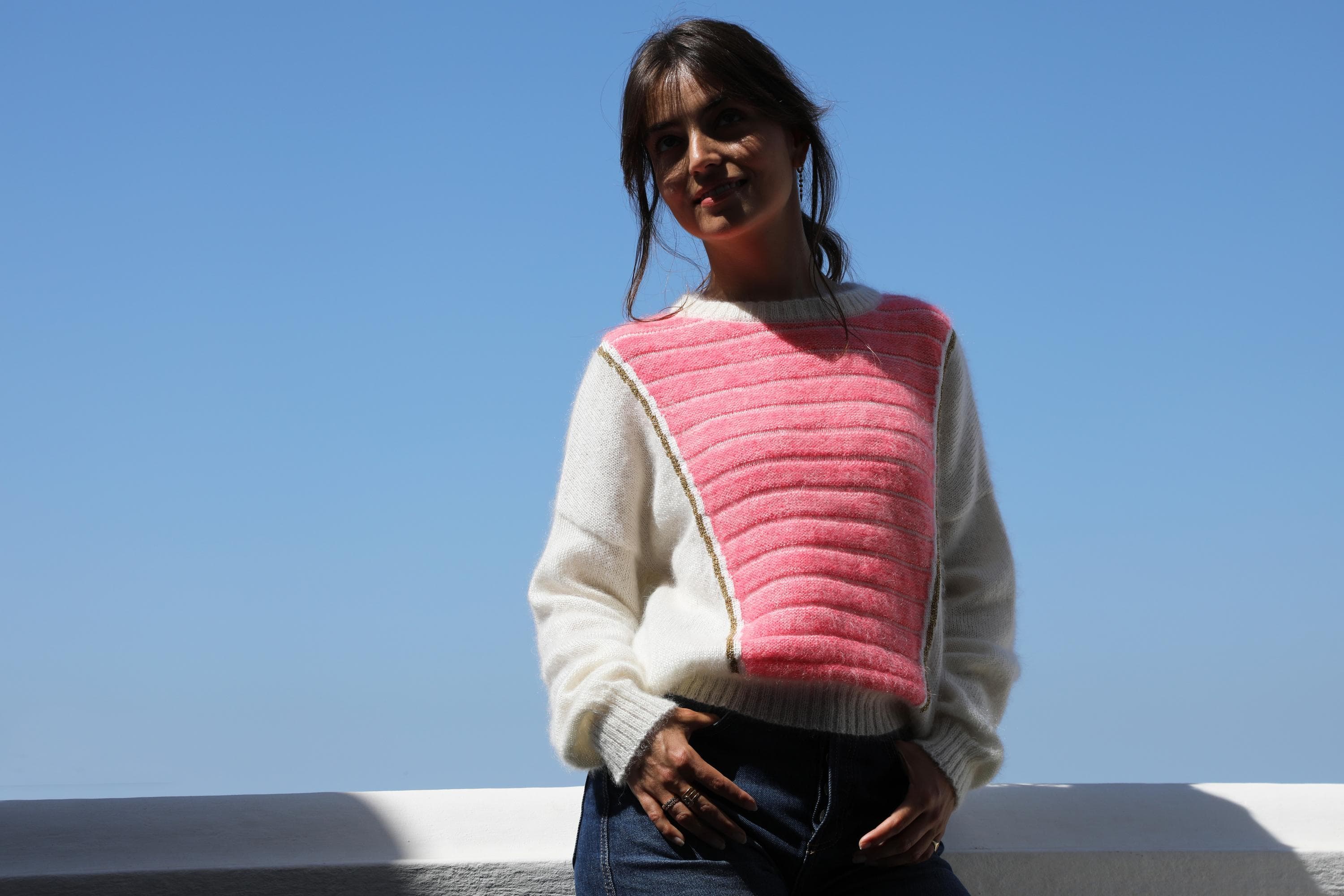 Anny Blatt Petra maglione mohair neon