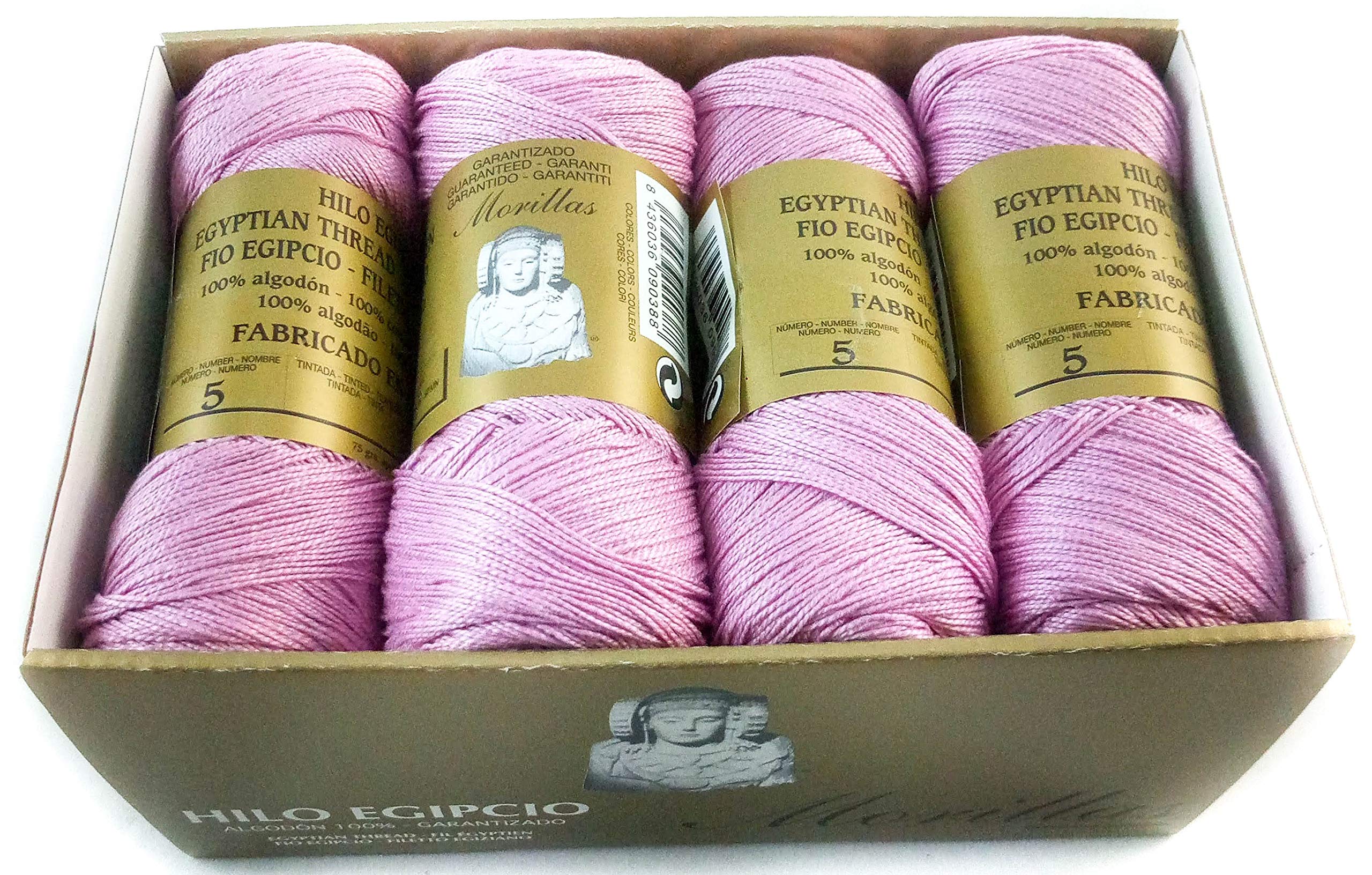 Morillas Zepelines Ne 5/2 filo di cotone lilla 7 x8 mercerizzato
