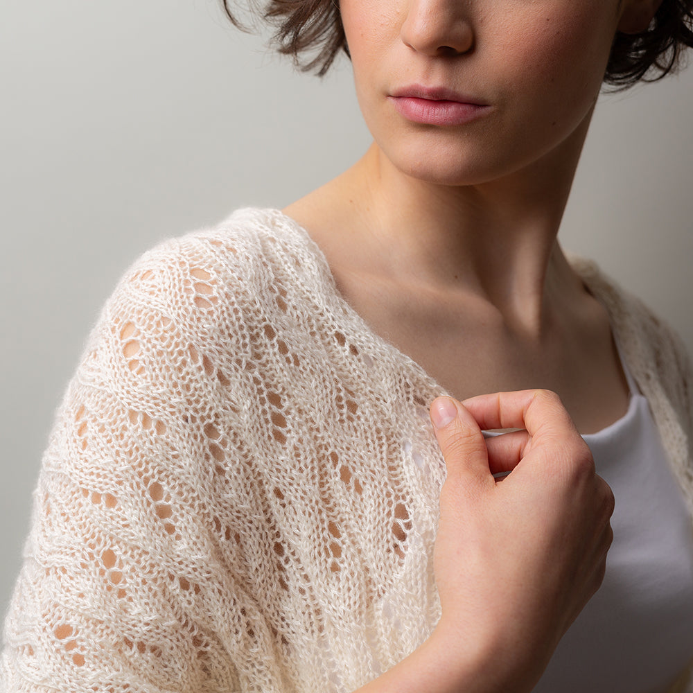 Pascuali Bliss Bloom Shawl schema maglia scialle pizzo
