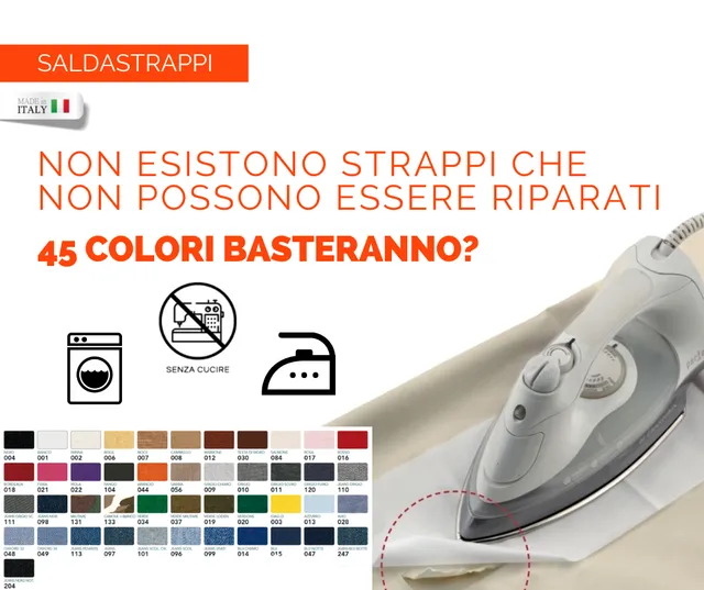 Il Filo di Arianna Saldastrappi Termoadesivo toppa cotone 40,5x14 cm