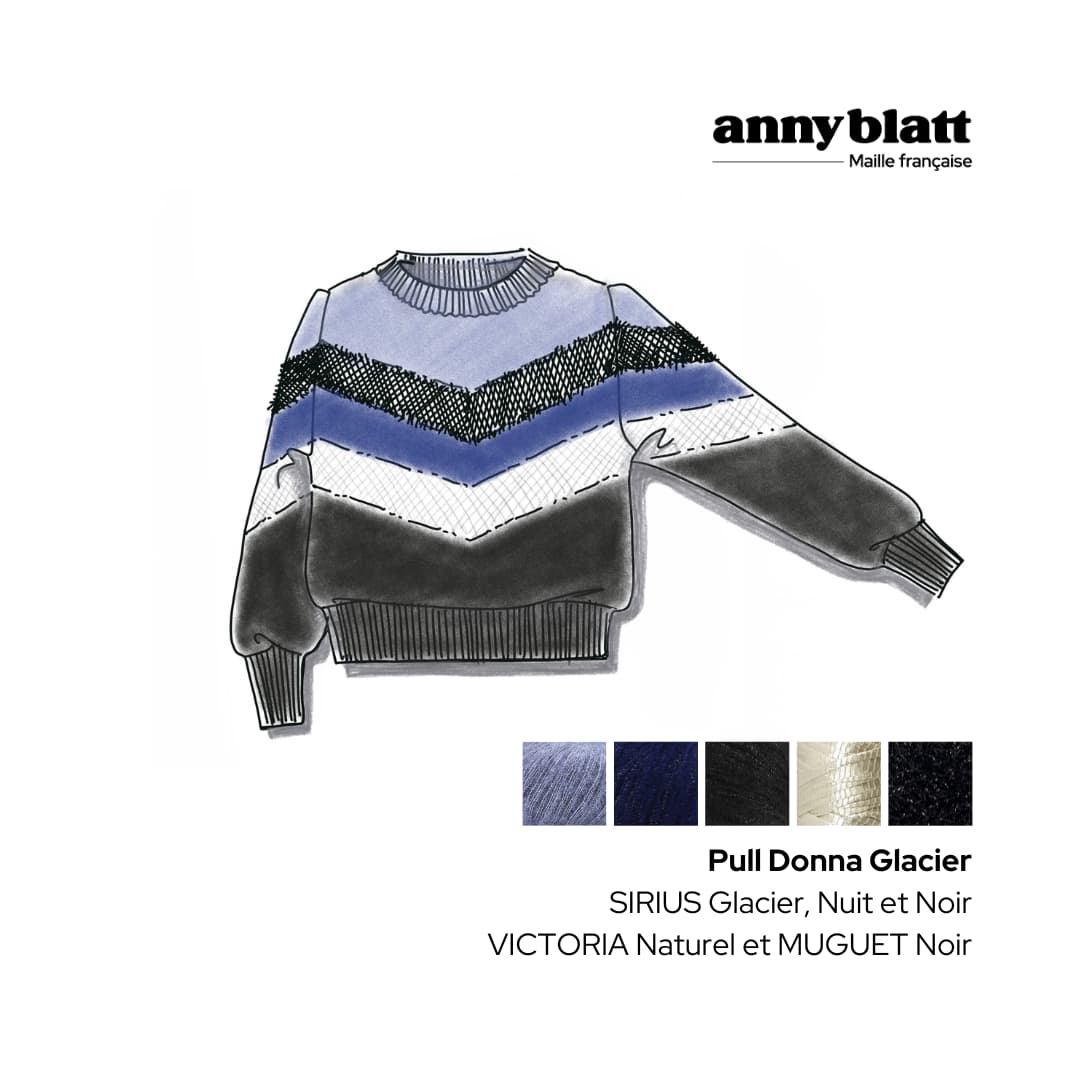 Anny Blatt Donna kit maglione mohair seta amande M