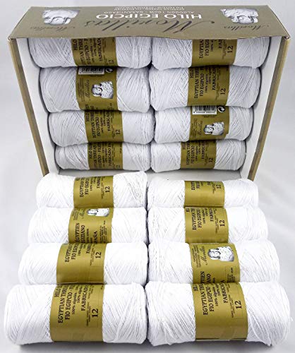 Morillas Zepeline Ne 12/2 filo cotone bianco 16pz 100g