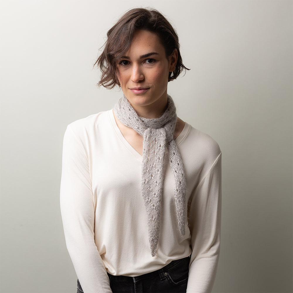 Pascuali Tide Eyelets Scarf schema sciarpa traforata 150 cm