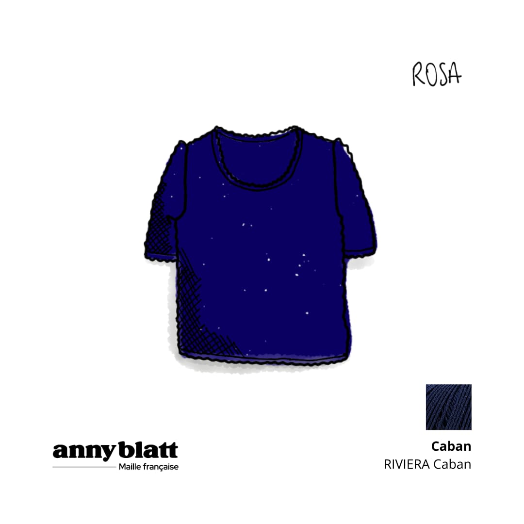 Anny Blatt Rosa kit maglia top cotone punto rilievo