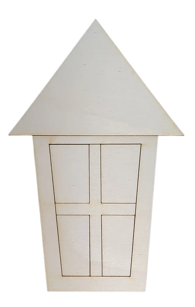 Il Filo di Arianna SFL248B sagoma legno lanterna h 17 cm