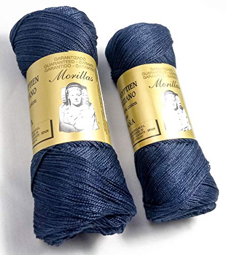 Morillas Zepelines Ne 5/2 cotone perlato blu navy 2x75 g