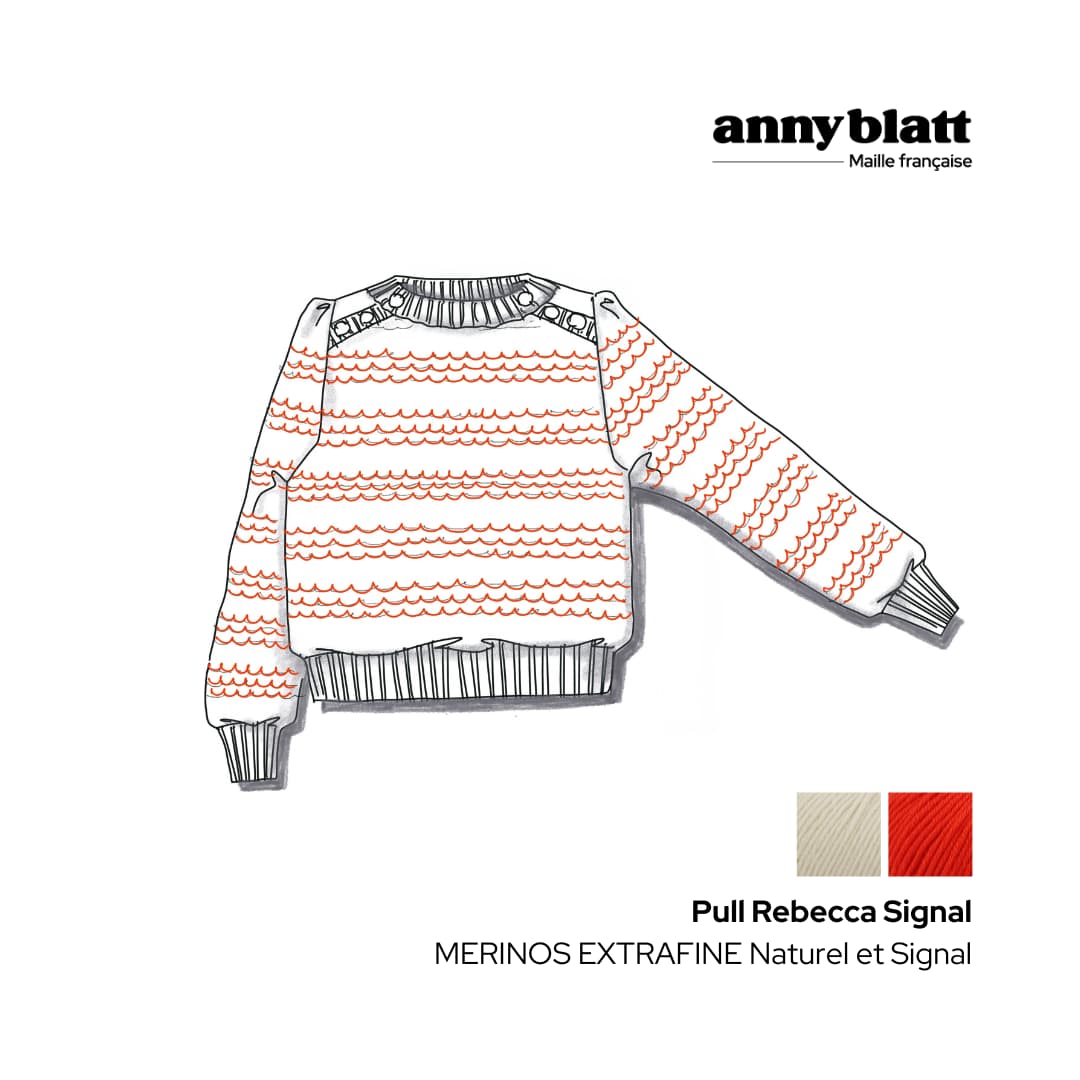 Anny Blatt Rebecca kit maglia merino nattier taglia S