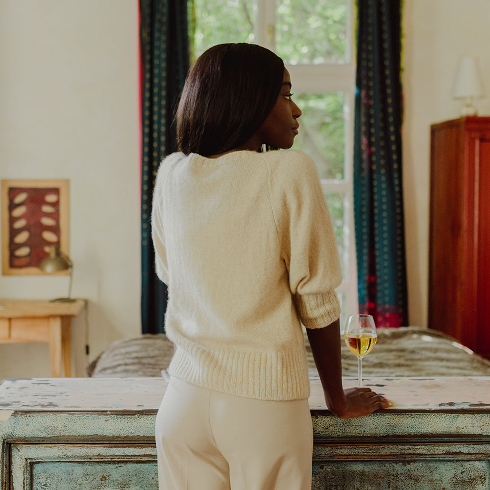 Pascuali Shaya Blouse schema maglia blusa PDF cashmere