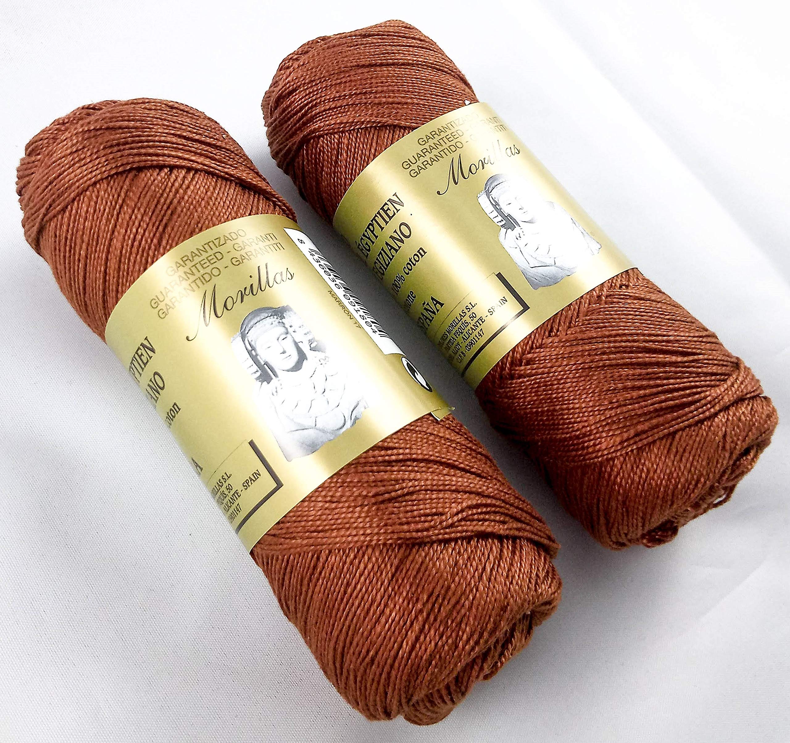 Morillas Zepelines Ne 5/2 filo cotone 2x75 g marrone 17 mercerizzato