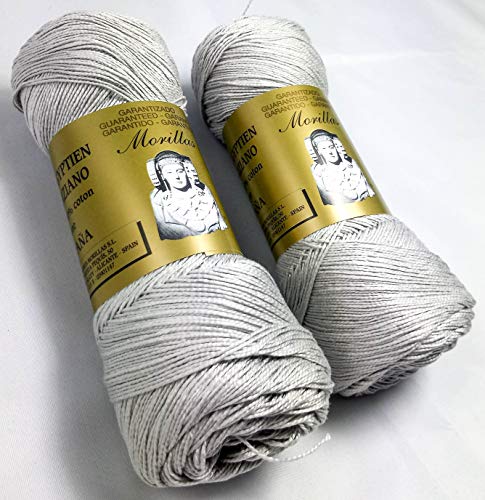 Morillas Zepelines Ne 8/2 filo cotone 2x75 g grigio 38 mercerizzato