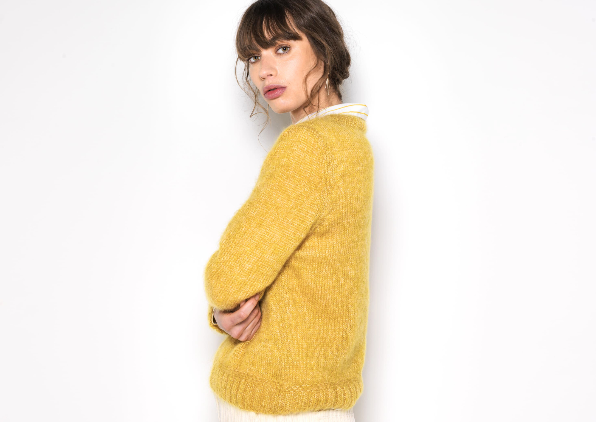 Anny Blatt Ambre maglione kit maglia mohair taglia S