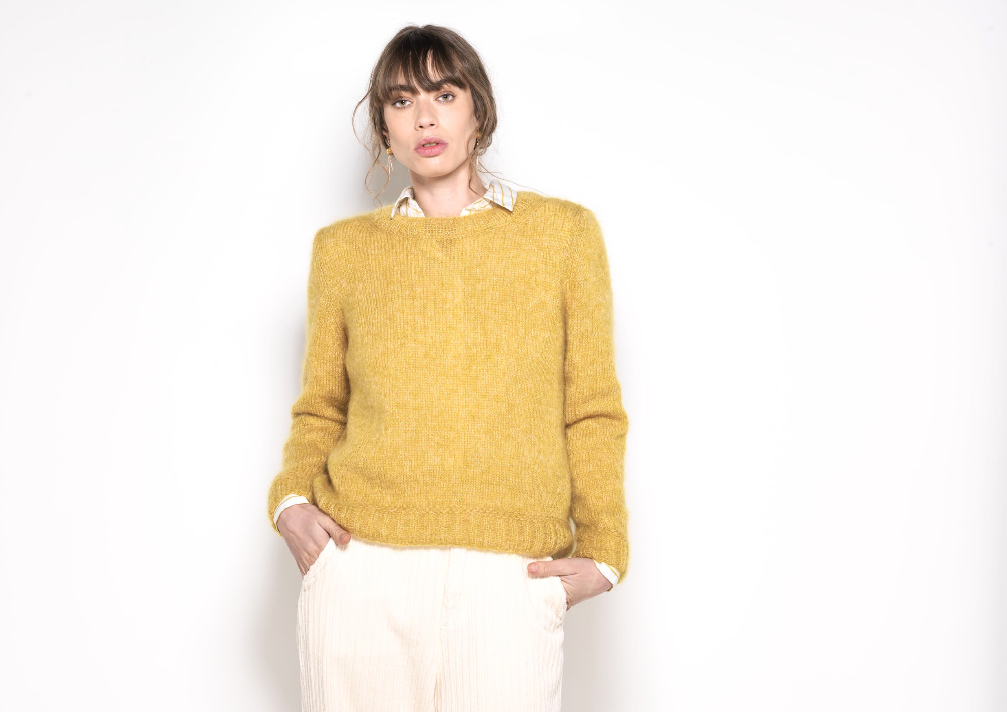 Anny Blatt Ambre maglione kit maglia mohair taglia S