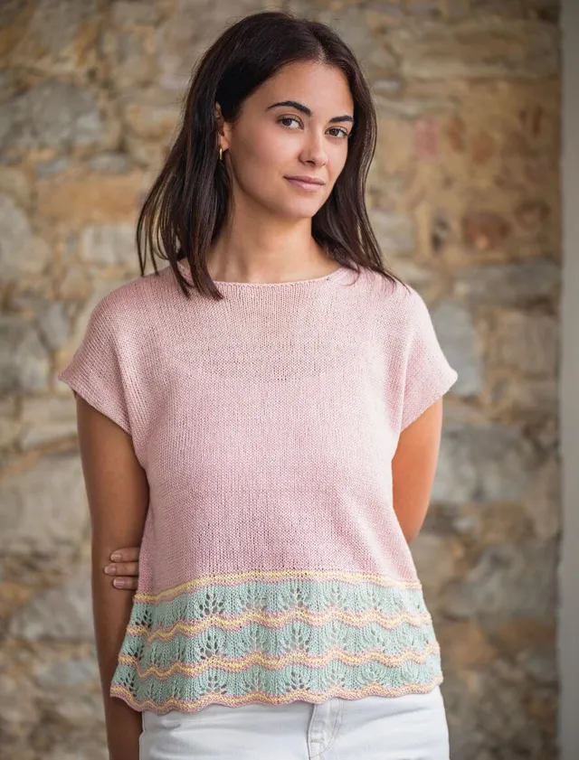 Rosarios4 430 T-shirt Penélope schema maglia donna
