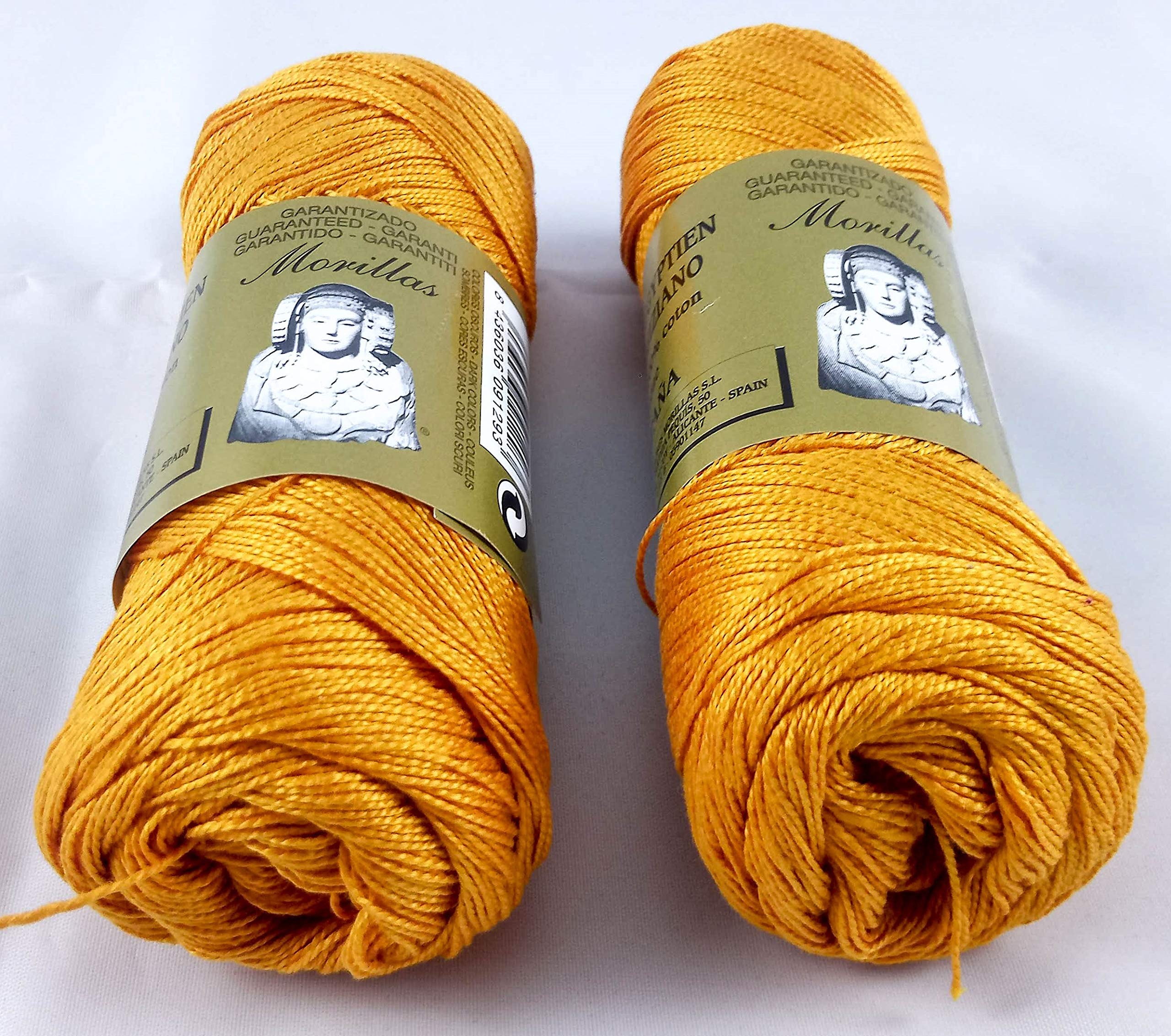 Morillas Zepelines filato cotone perlé arancione 2x75 g