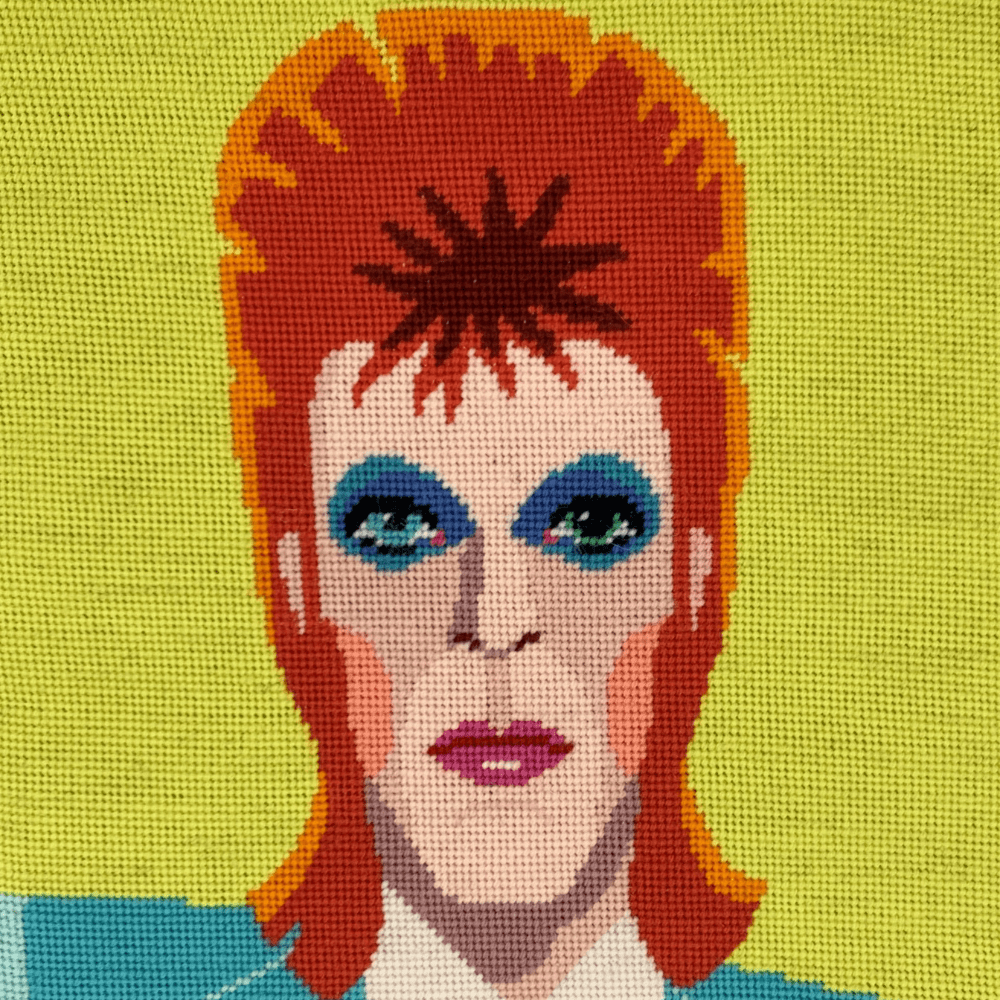 Appleton David Bowie kit arazzo lana ricamo