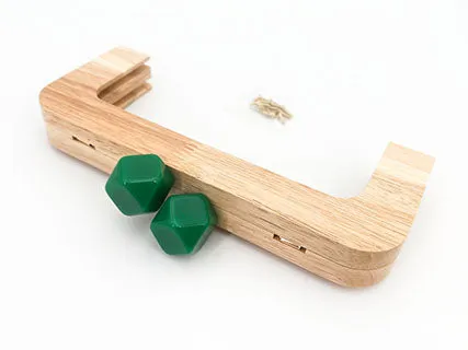 Il Filo di Arianna Prisma clic clac legno resina 20x8 cm