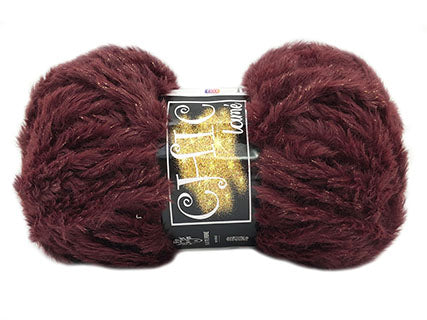 Il Filo di Arianna Chic Lamé filato pelliccia 100 g grigio-oro 04