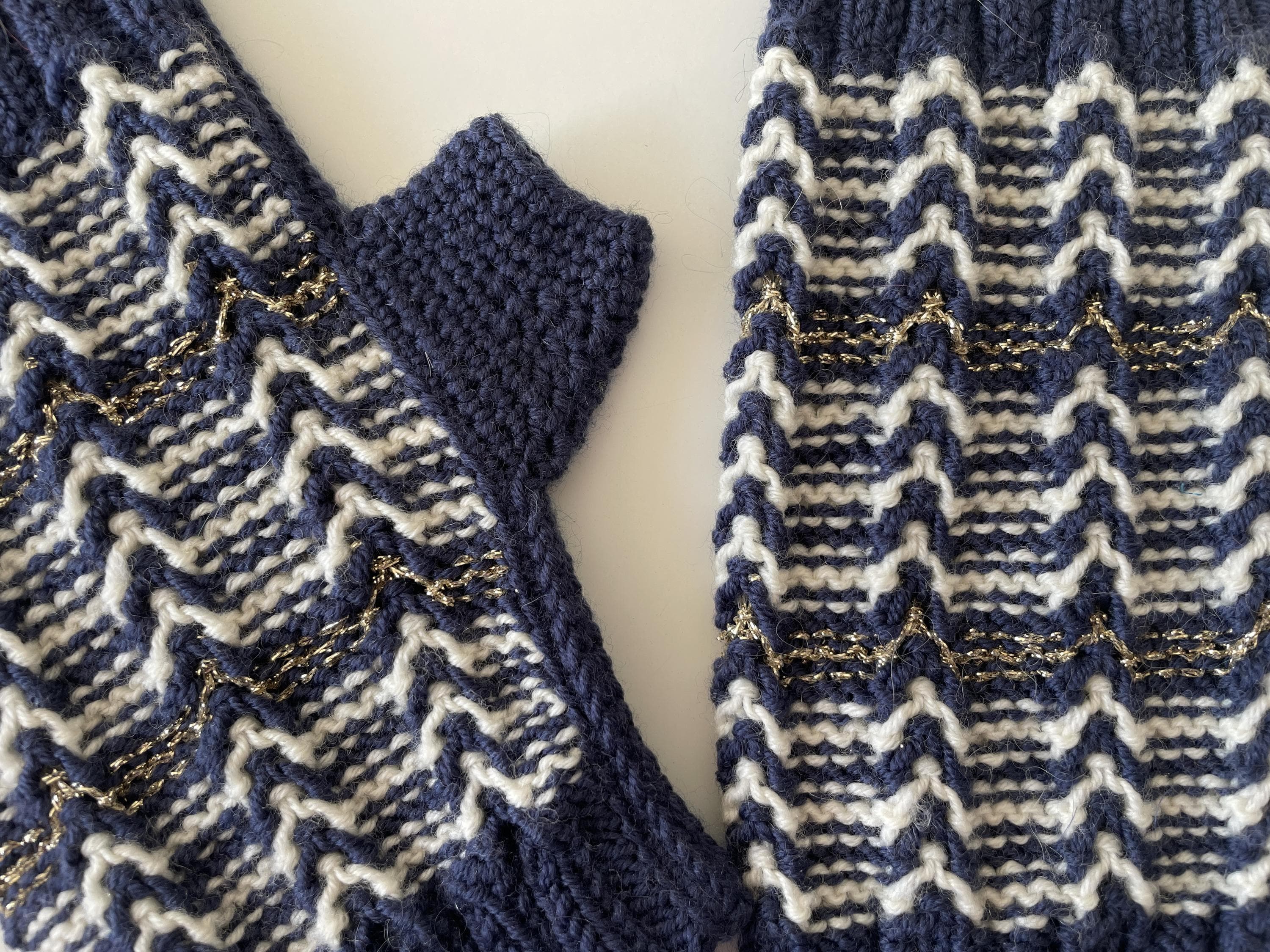 Anny Blatt Asana mitene kit maglia lana merino