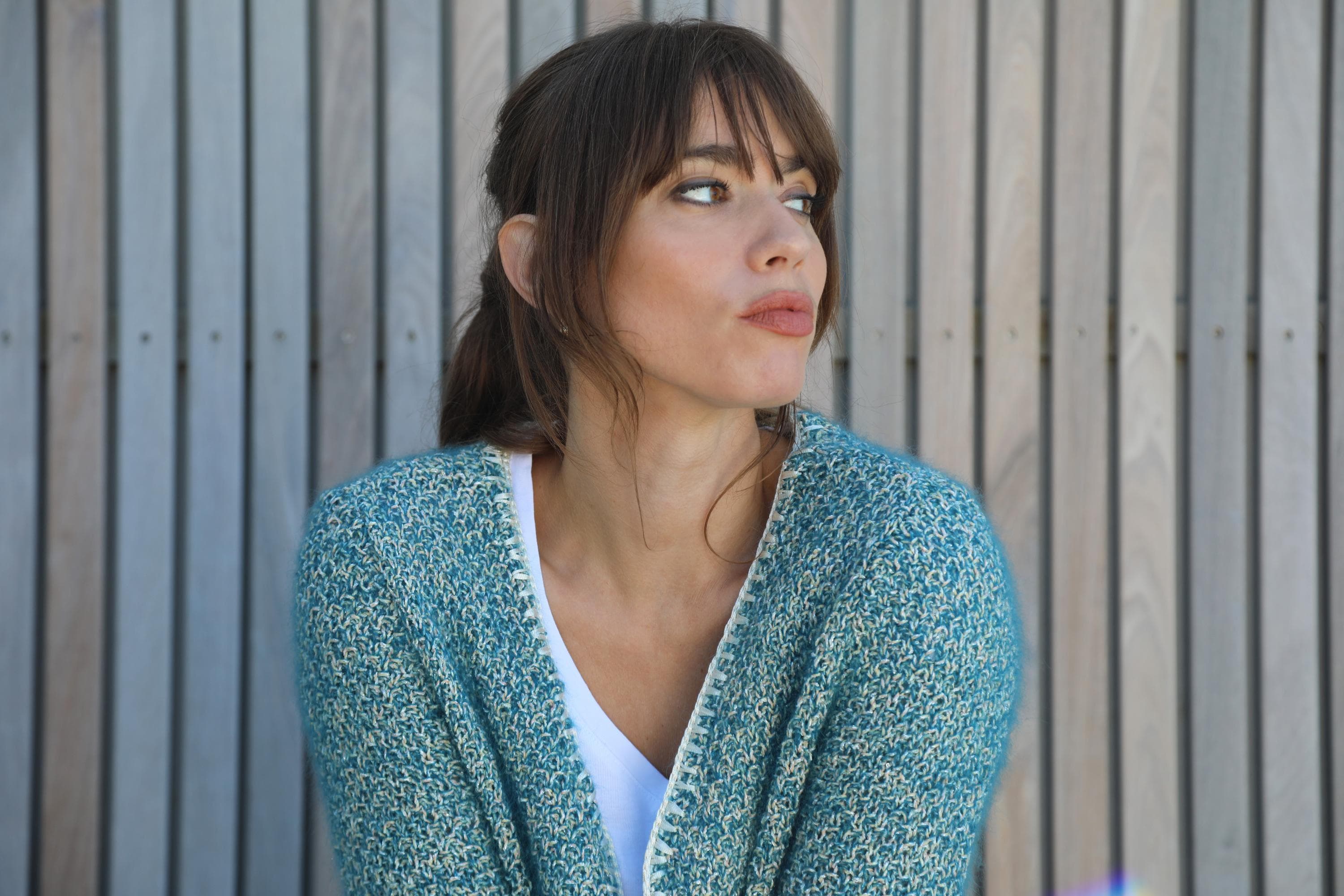 Anny Blatt Marianne kit maglia taglia S pacifico mohair
