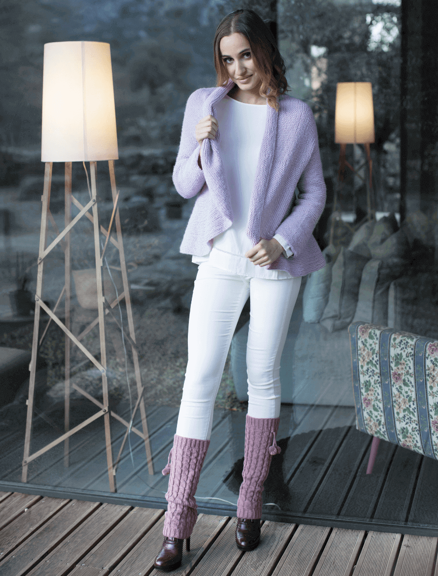 Rosarios4 213 Only One schema cardigan donna