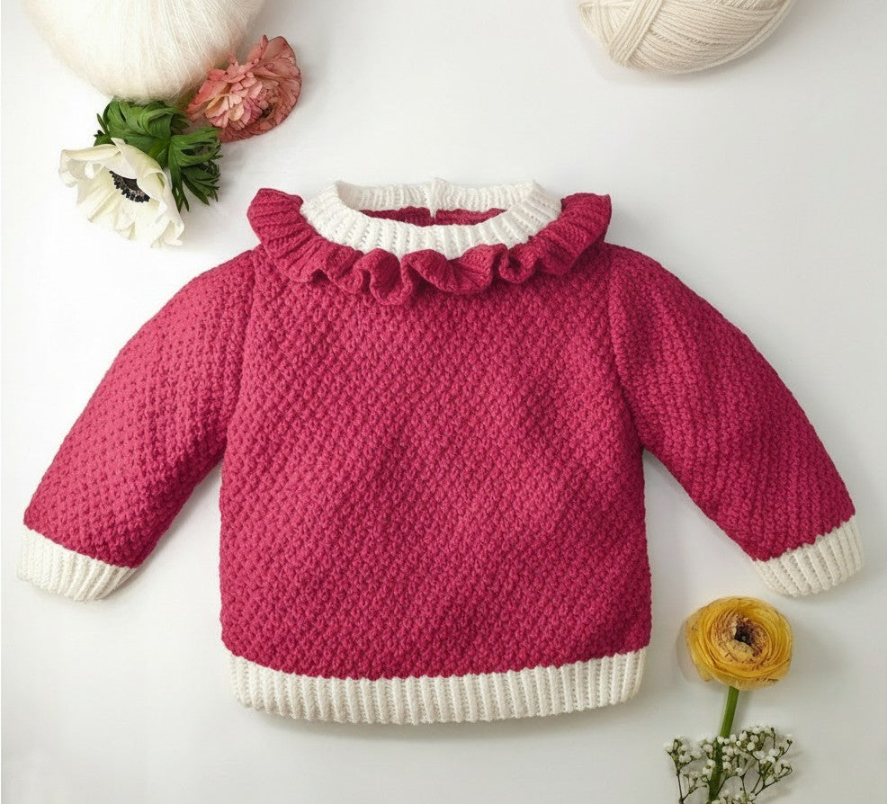 Anny Blatt Violette kit golfino neonato merino